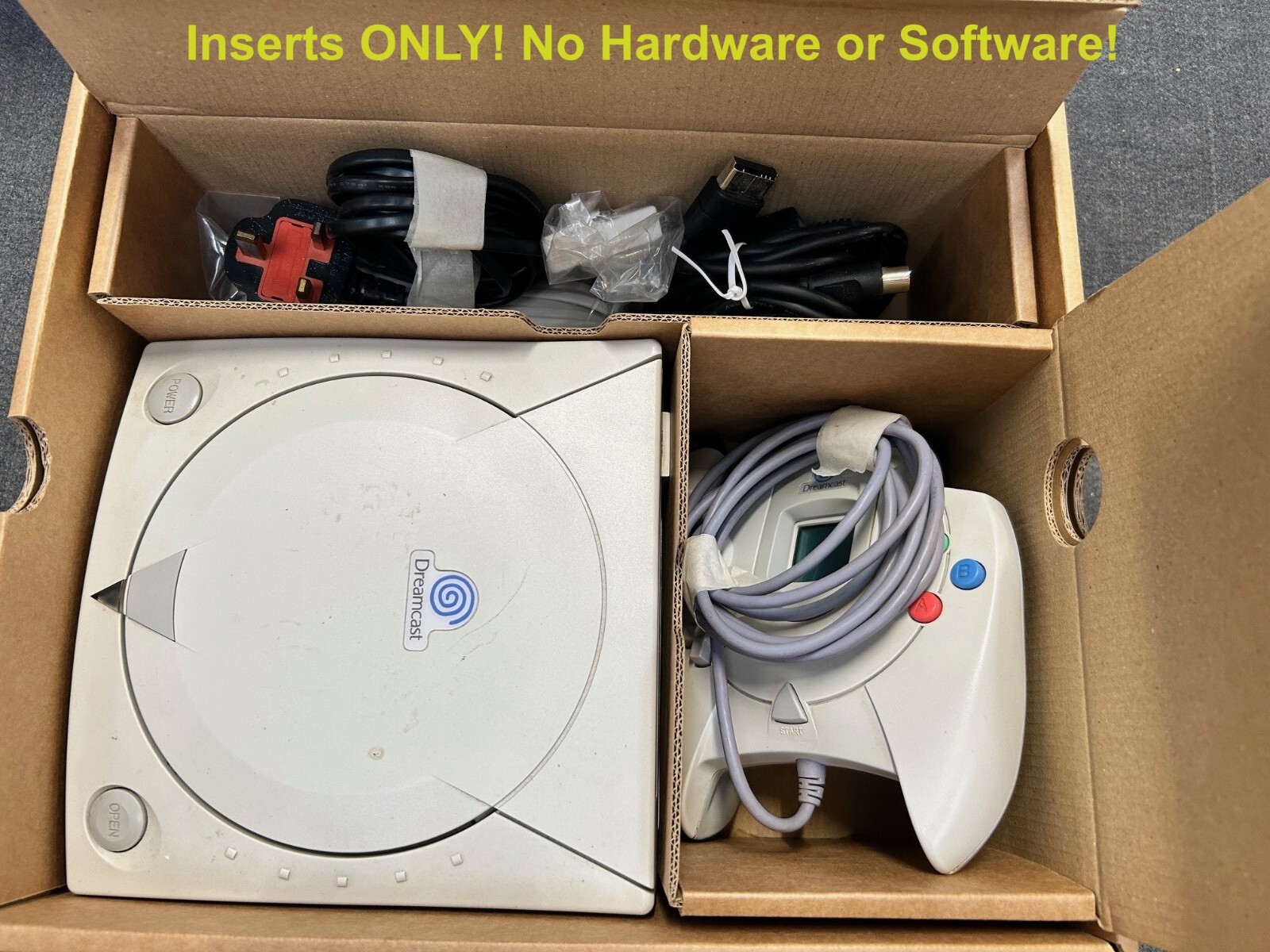 Sega Dreamcast CARDBOARD Inserts / Inlay / Tray ONLY (like Polys / Eggbox)