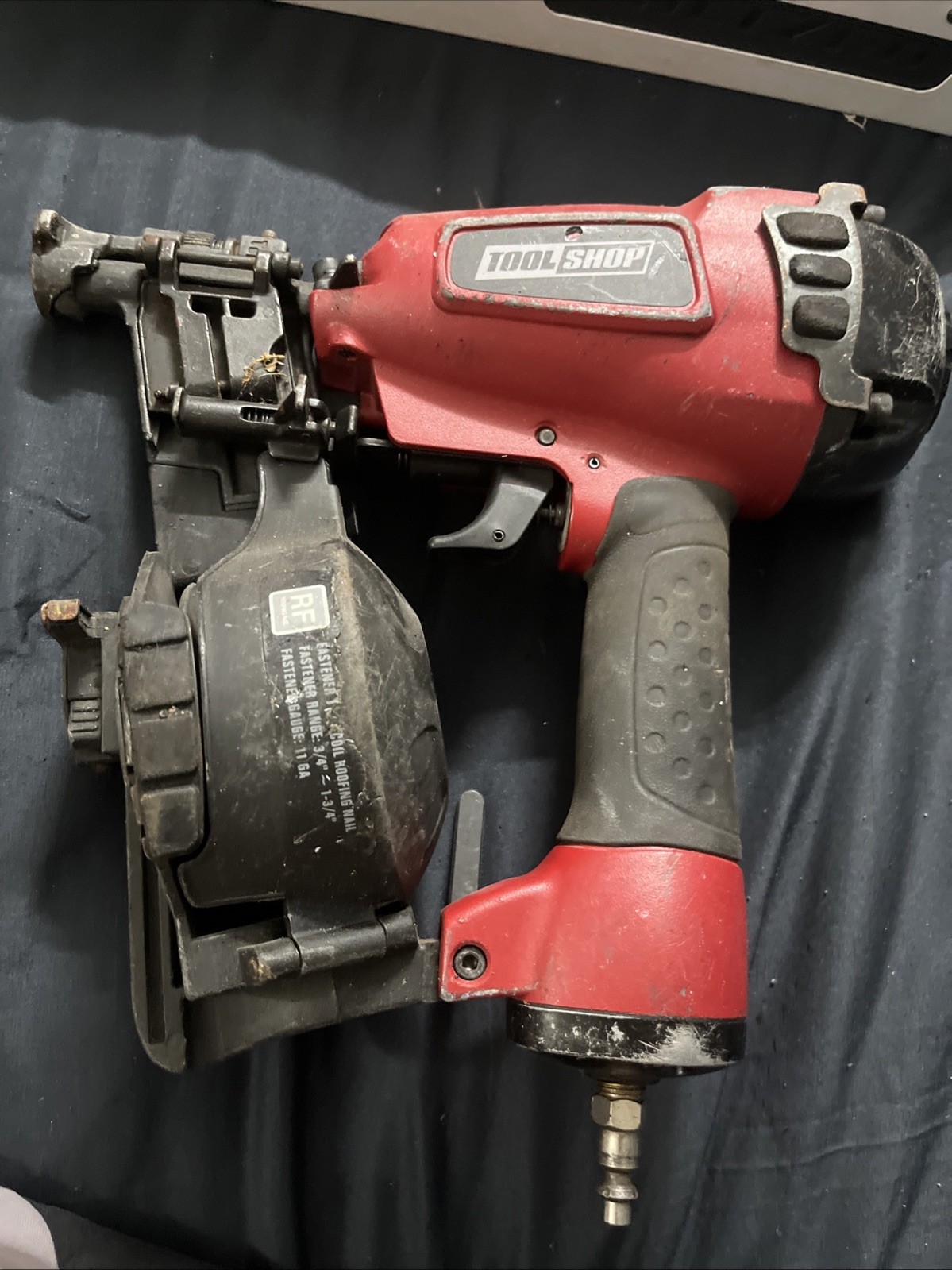 Tool Shop Pneumatic Coil Roofing Nailer - 208-2198