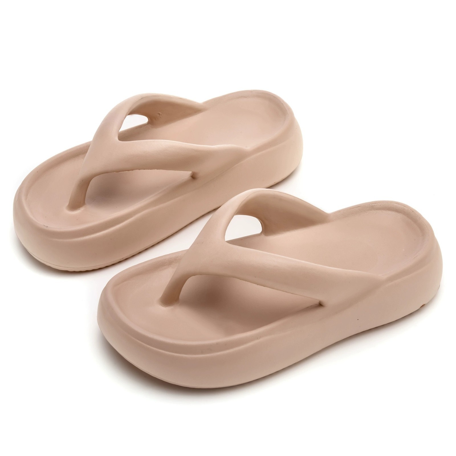 Women's 5cm Platform Flip Flops - Thick Sole EVA Cloud Slippers