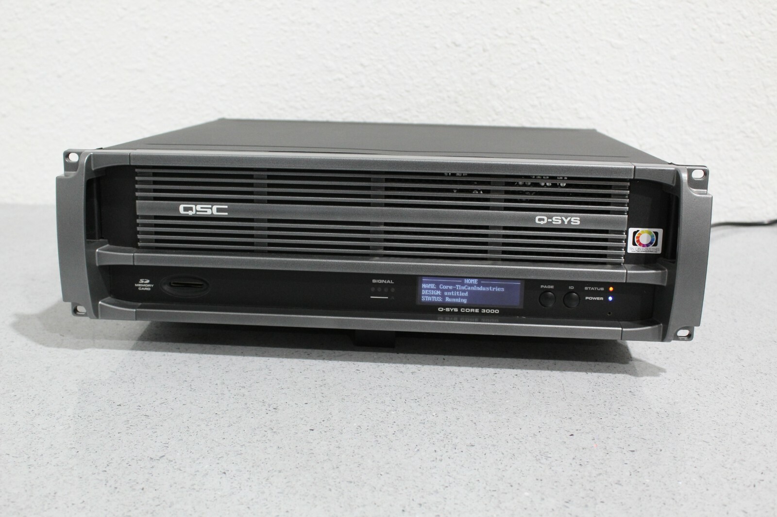 QSC Q-Sys Core 3000 Digital Audio Processor Fully Tested Nice Condition