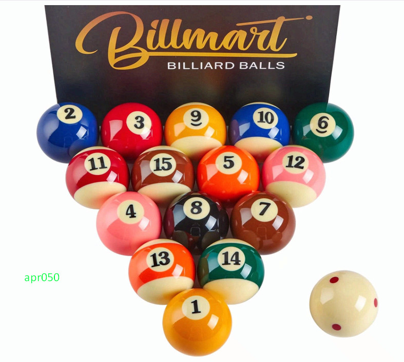 Premium 2-1/4" Regulation Billiard Ball Set, 16 Pool Balls for Table Games