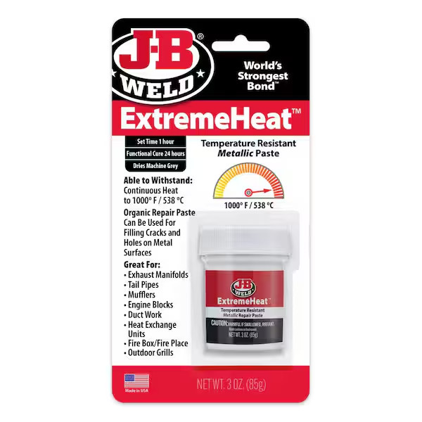 3 Oz. Extreme Heat Adhesive Paste | Weld Metallic Resistant Temperature High T