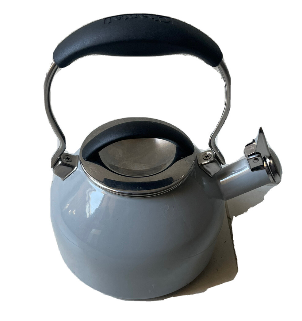 Chantal 37 OM FG Lake Teakettle Tea Kettle, 1.7 Qt, Faded Grey In EUC