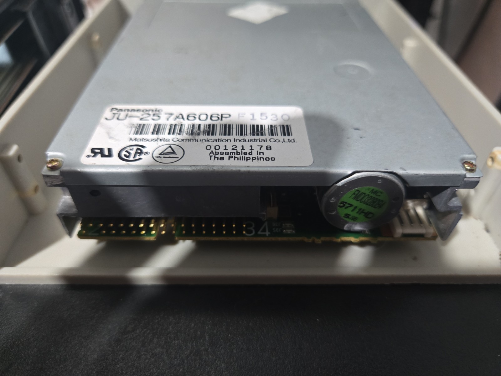Panasonic JU-257A136P Floppy Disk Drive Untested