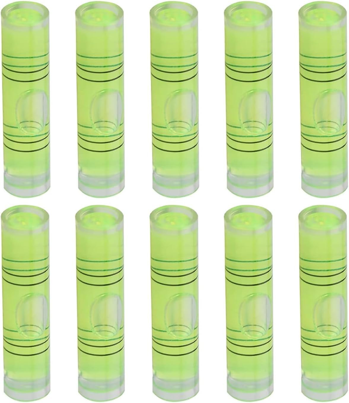 9.5×40Mm Universal Precision Bubble Level Vials Spirit Level PMMA | 10Pcs Green