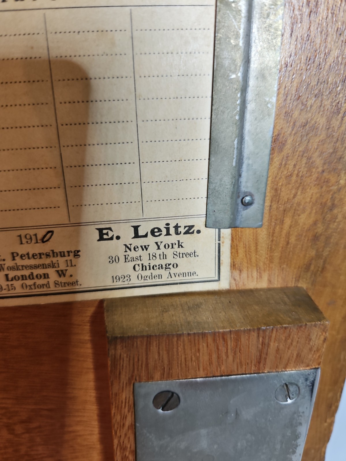 E LEITZ WETZLAR Vtg PETROGRAPHIC POLARIZING MICROSCOPE W/CASE, Acc. Brass Rare