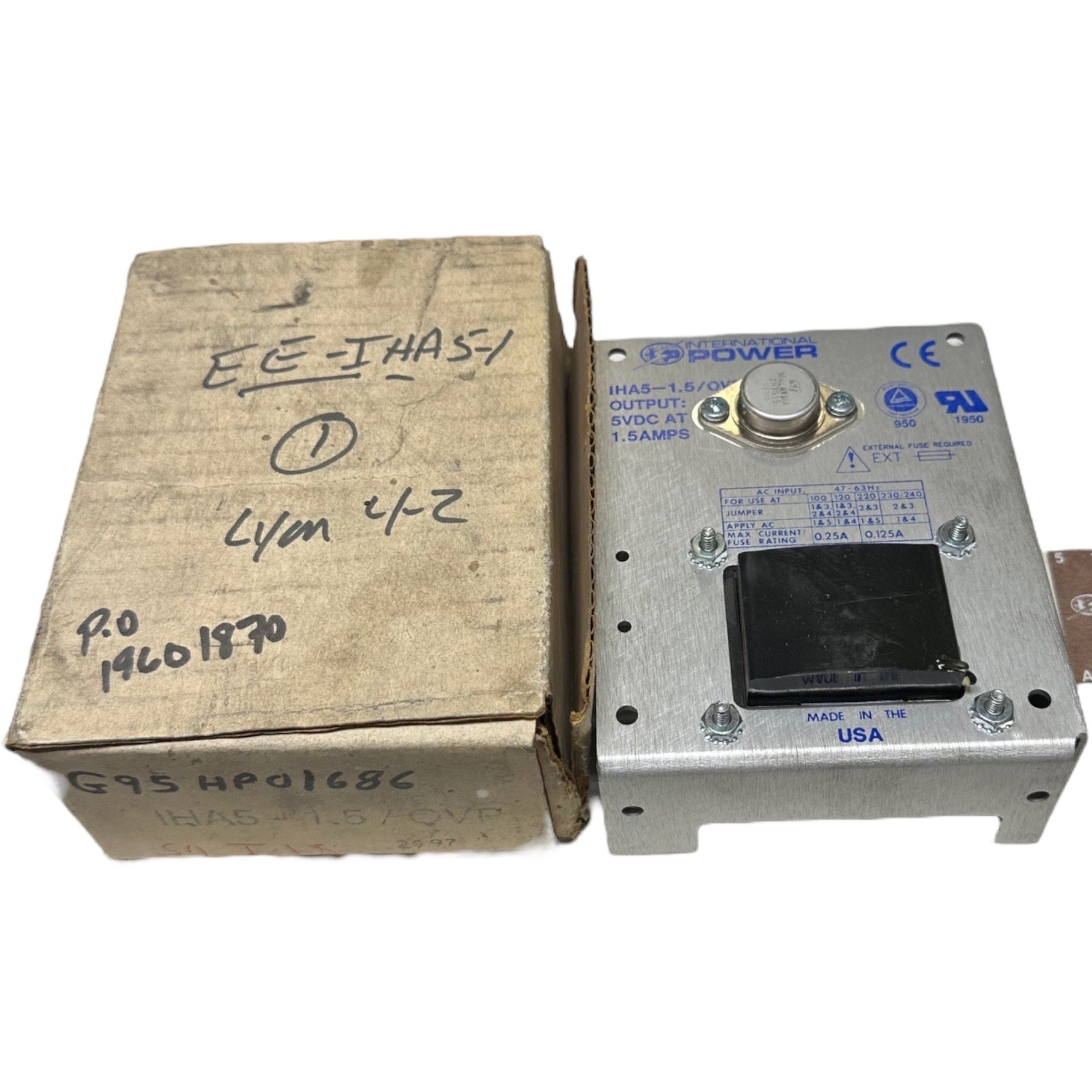 New International Power IHA5-1.5/OVP Power Supply **SALE**
