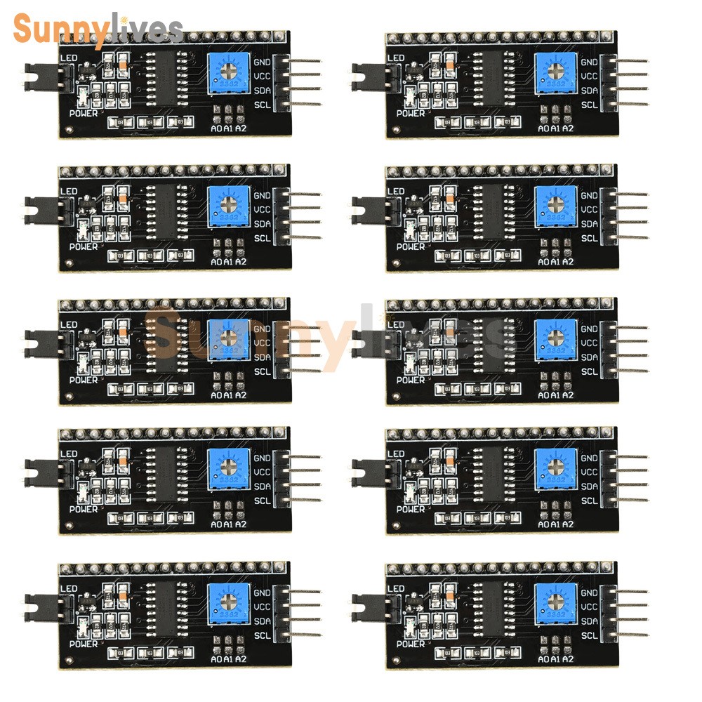 10PCS DC 3-6V PCF8574 I2C IIC Interface Expansion Board For 1602LCD 2004LCD