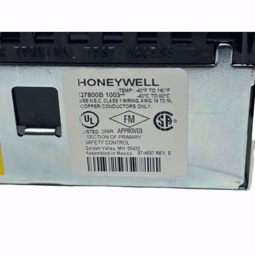 HONEYWELL Q7800B1003 (METAL 7800 SERIES SUBBASE. BURNER PANEL OR WALL)
