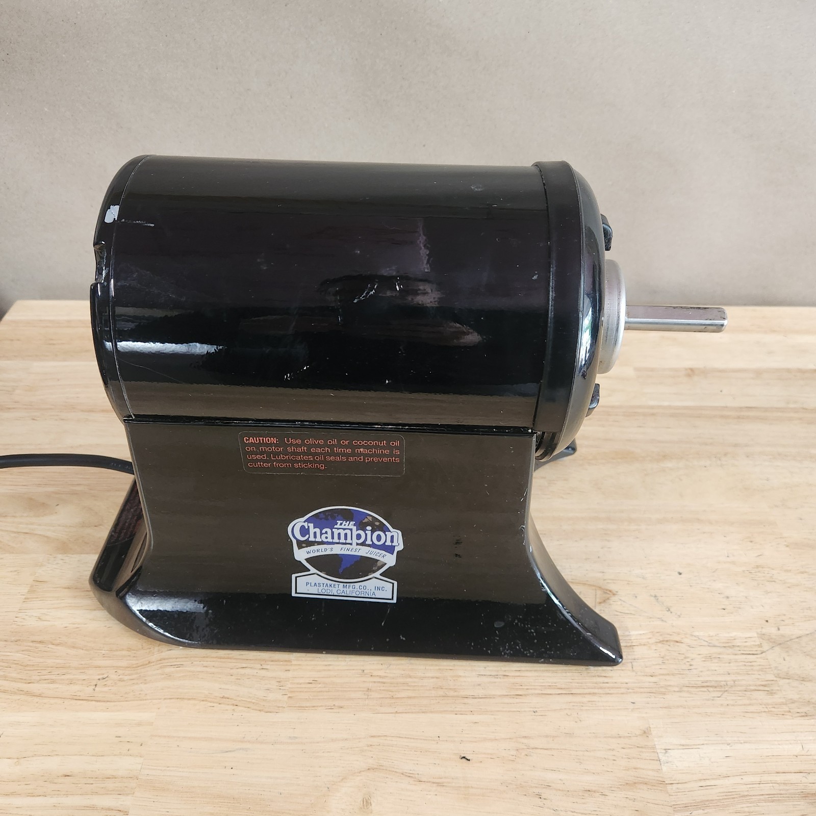 The Champion Juicer G5-NG-853S Replacement Motor Base Black