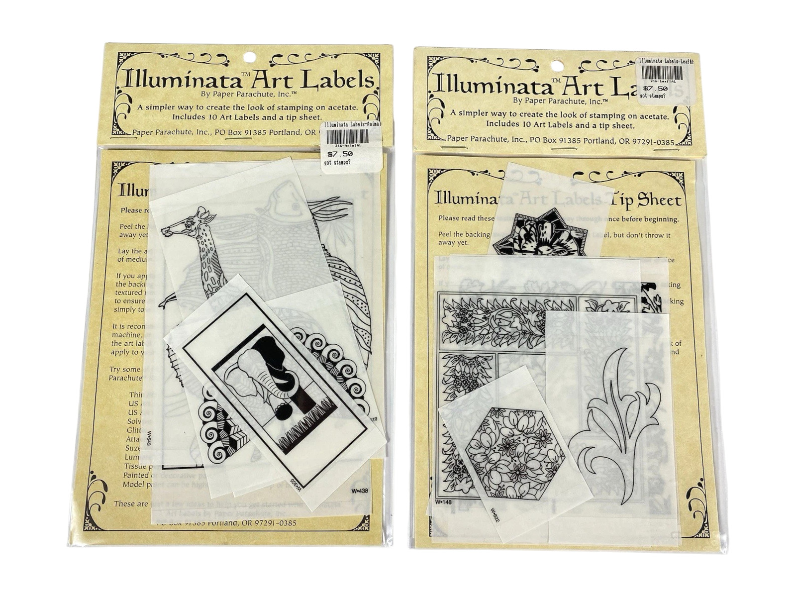 Illuminata Art Labels by Paper Parachute Inc Stamping Labels