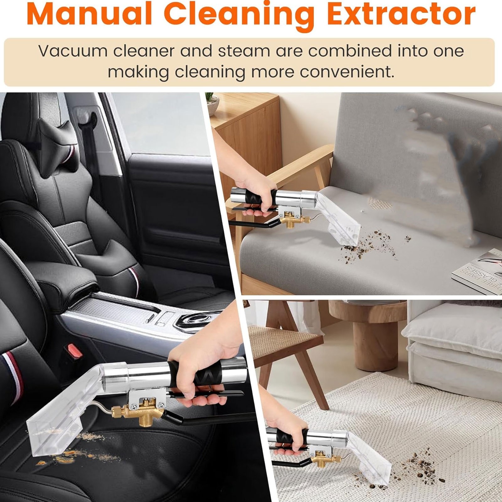 Extractor Hand Tool Stainless Steel Multifunctional High Efficiency Carpet BEA