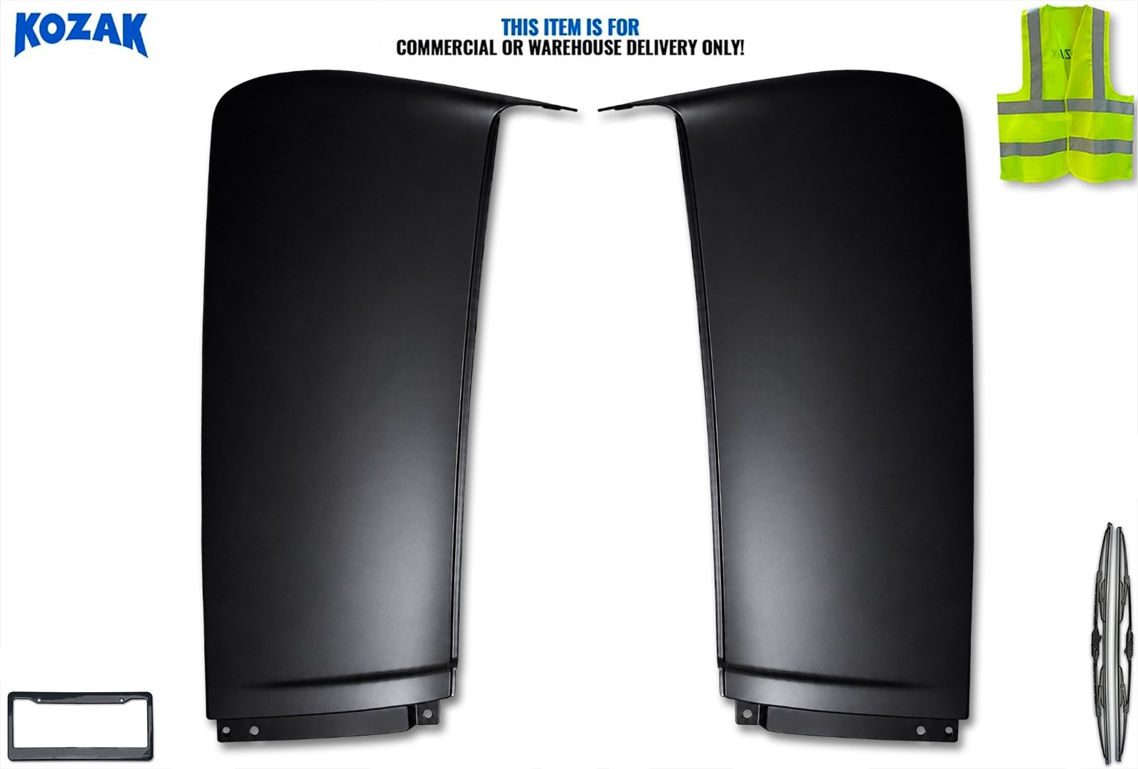 Upper Wind Cab Cabin Fairings Set LH & RH Compatible with Volvo VNL 2018-2024