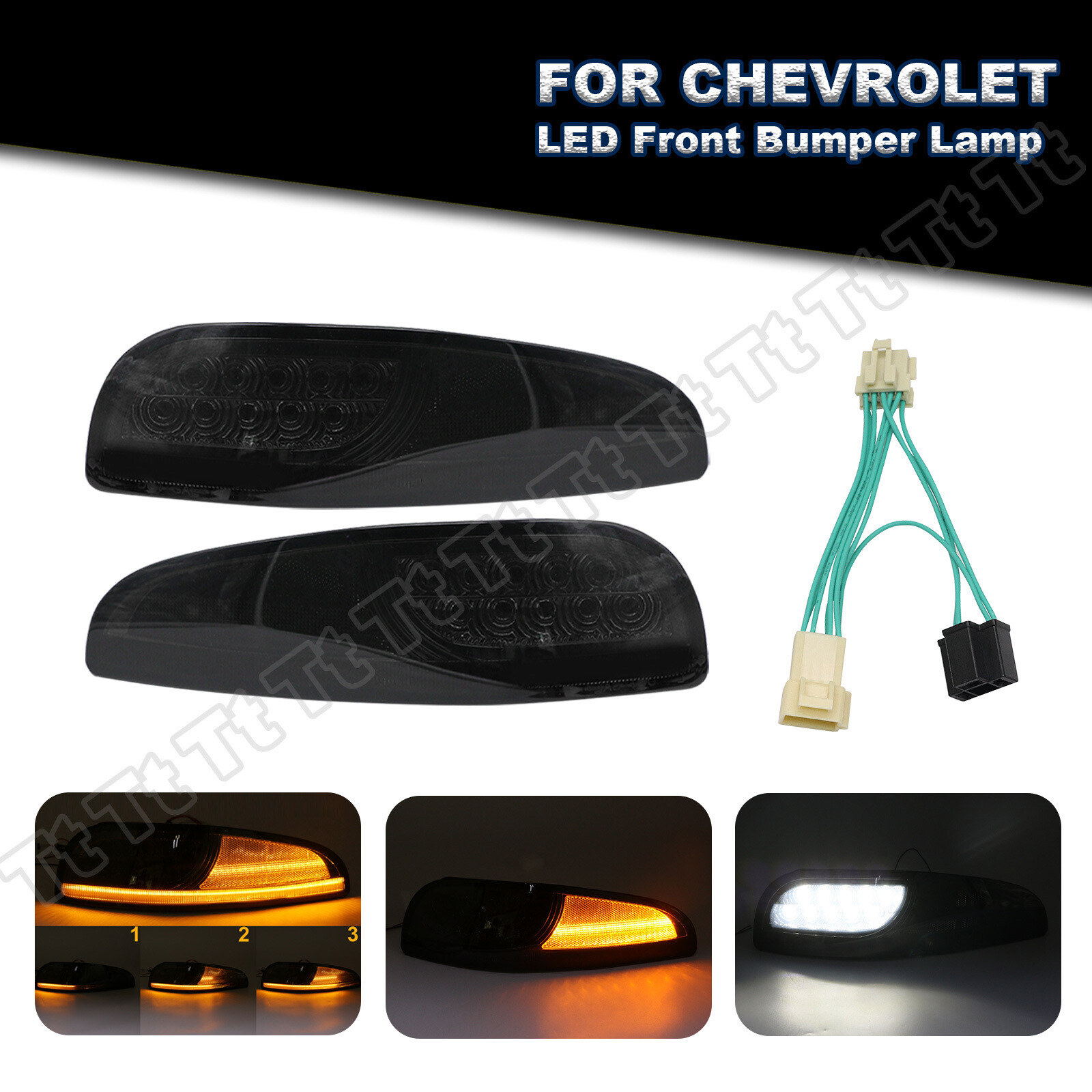 For 97-04 Chevy Corvette C5 Sequential LED Turn Signal Lights Hyperflash Harness