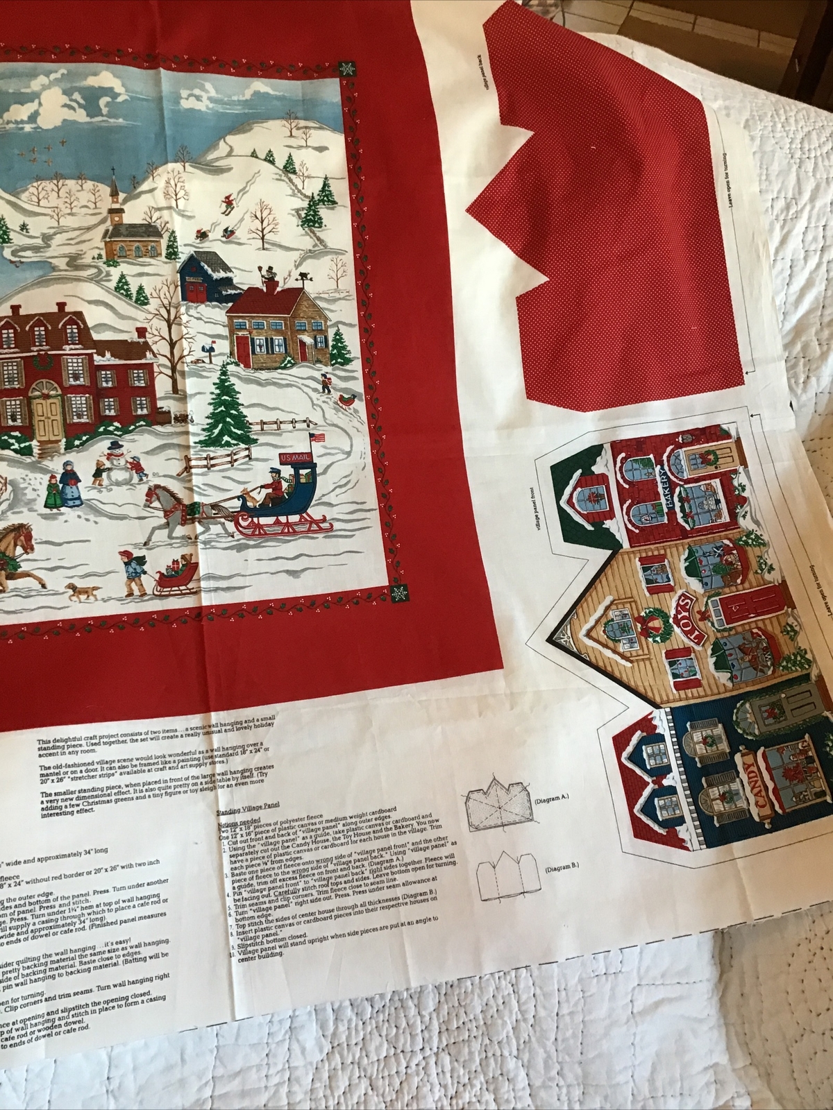 Vip Screen Print Home For The Holidays Winter Scene Panel