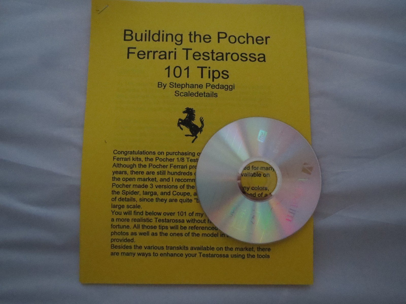 Building The Pocher Ferrari Testarossa 101 Tips With Photo CD + F40 Photos