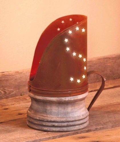 Country Farmhouse Home Decor Rustic Old Fashion Tealight Holder
