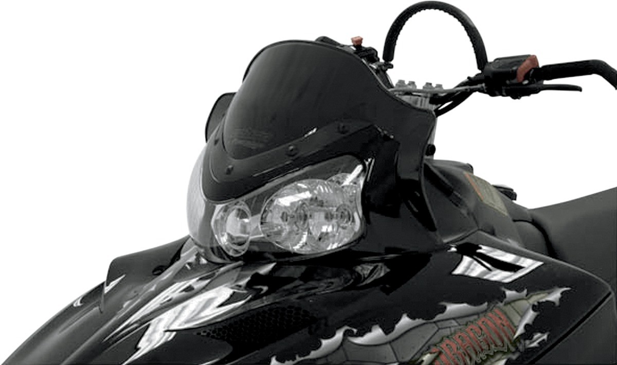 Powermadd 11.5" Low Black Windshield Fits Polaris IQ RMK 11922