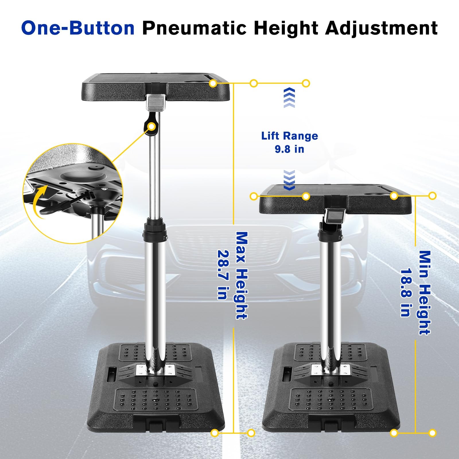 Car Seat Tray Table, Adjustable Car Desk for Laptop & Tablet, Multi-Function ...
