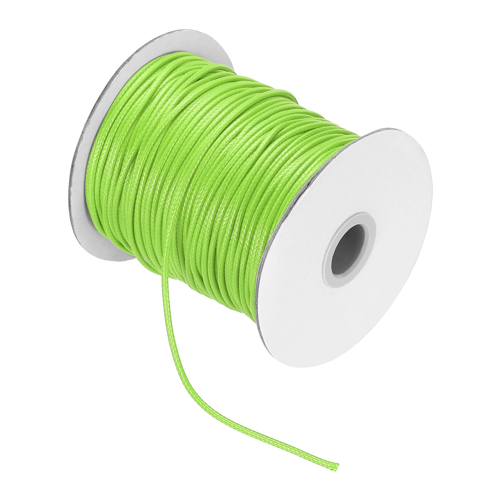 Waxed Cord 2mm Waxed Thread 87 Yard Wax String Leather Cord (Emerald Green)