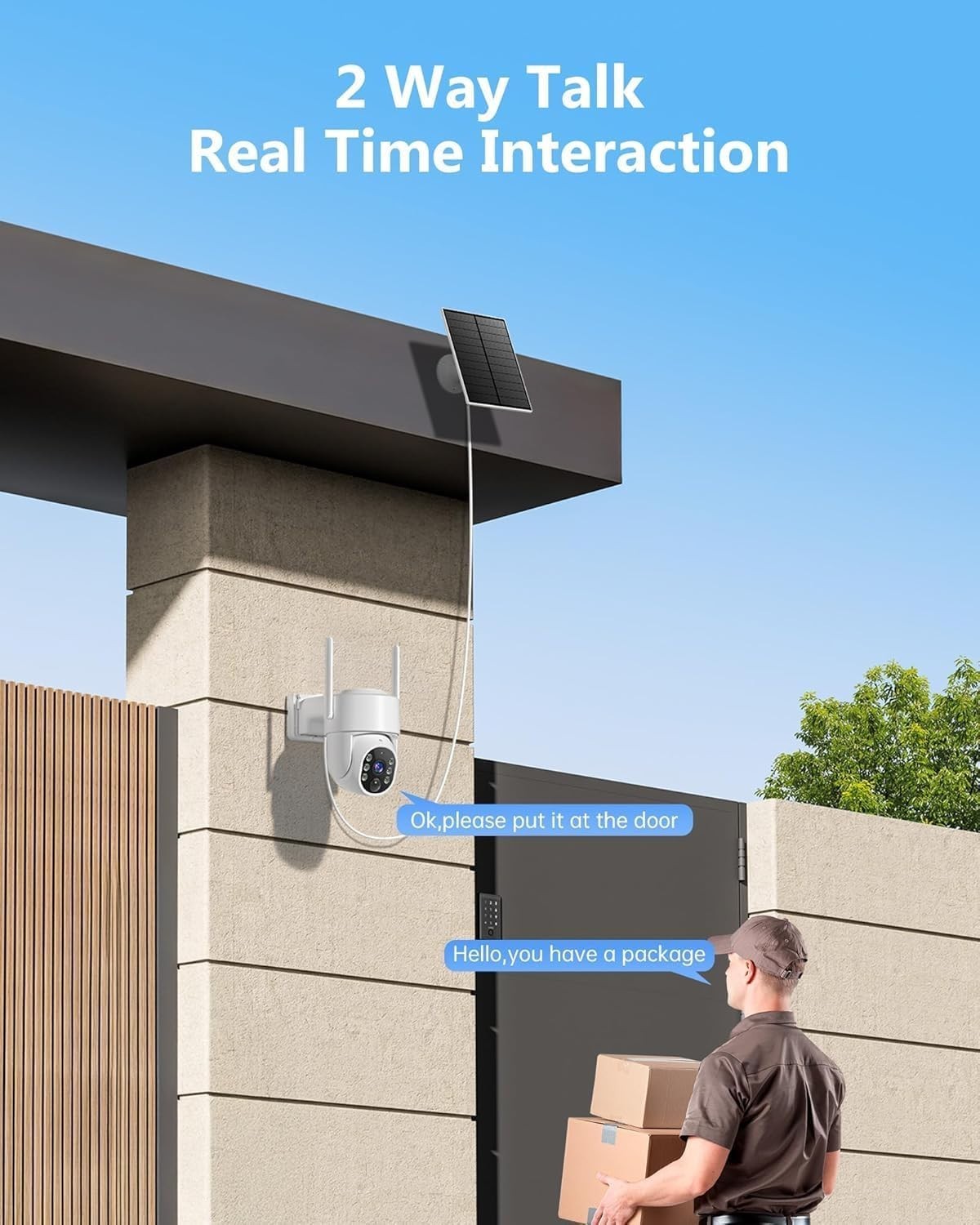 4 Immersive 2K Solar Security Cameras with Night Vision & Smart Detection