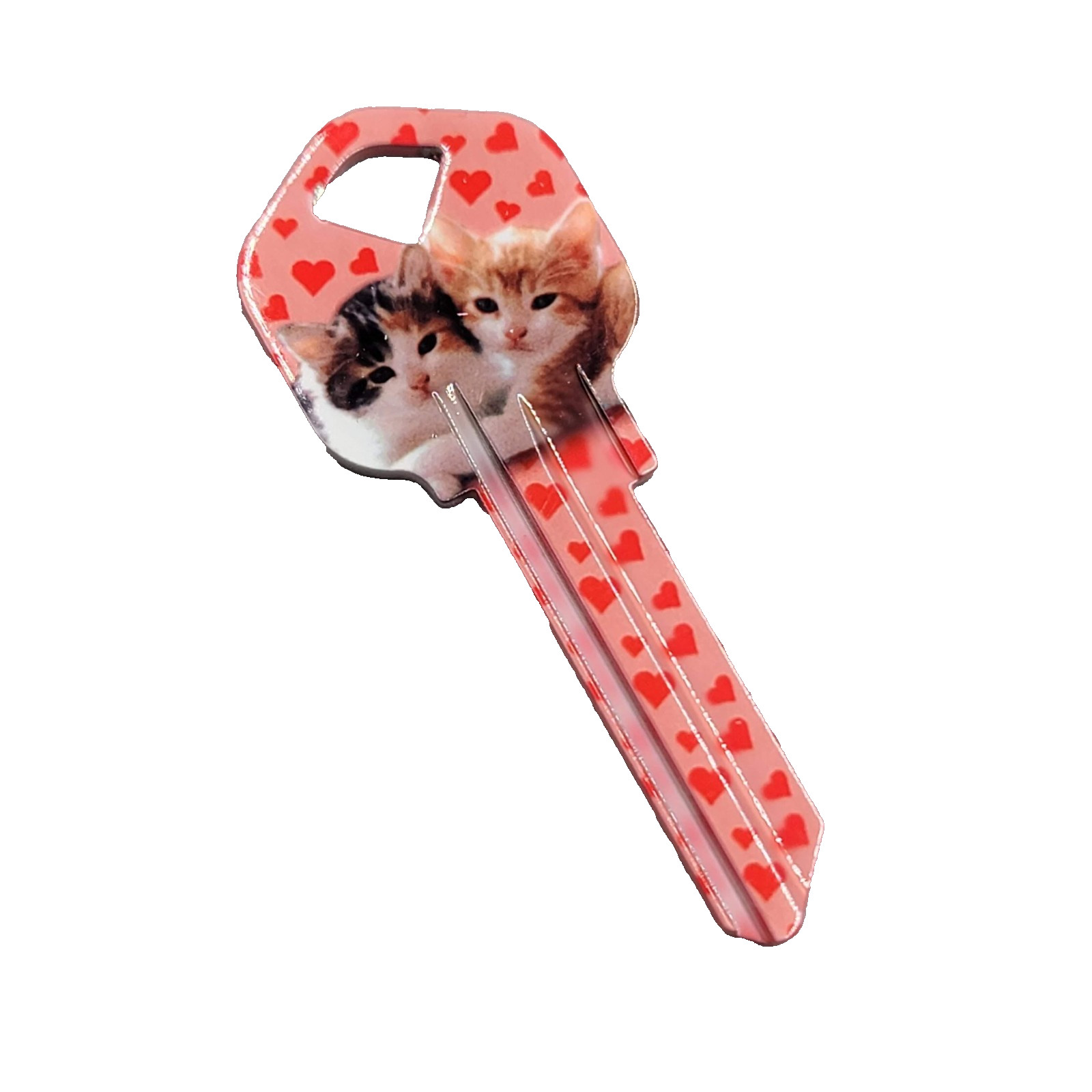 Howard Happy Keys Cats Kittens KW1/10-HK29 Decorative House Key Blank Made USA