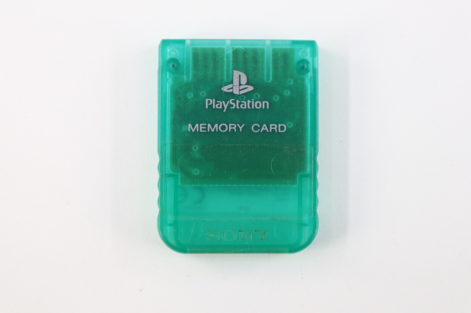 Official Genuine OEM Sony PlayStation  PS Memory Card CLEAR GREEN Original