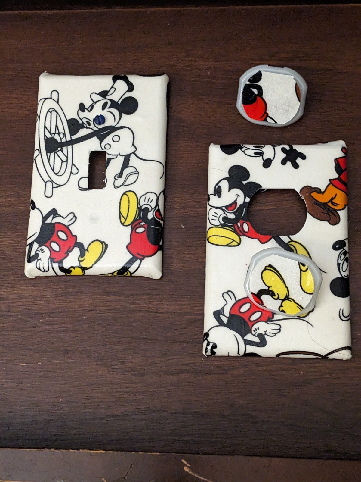 Mickey Mouse Steamboat Willie Disney Single Double Toggle Cover Plate Home Decor