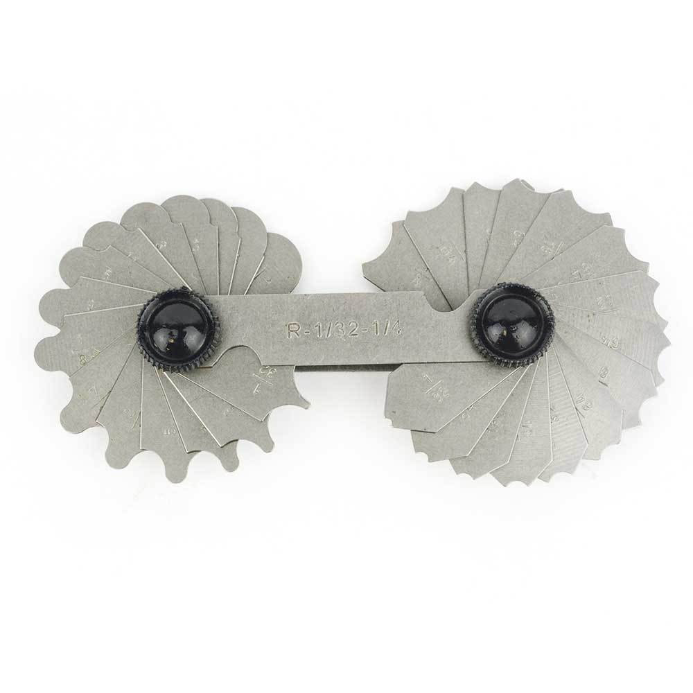 1/32" to 1/4" 26 leaves Radius Gauge - AGR1109