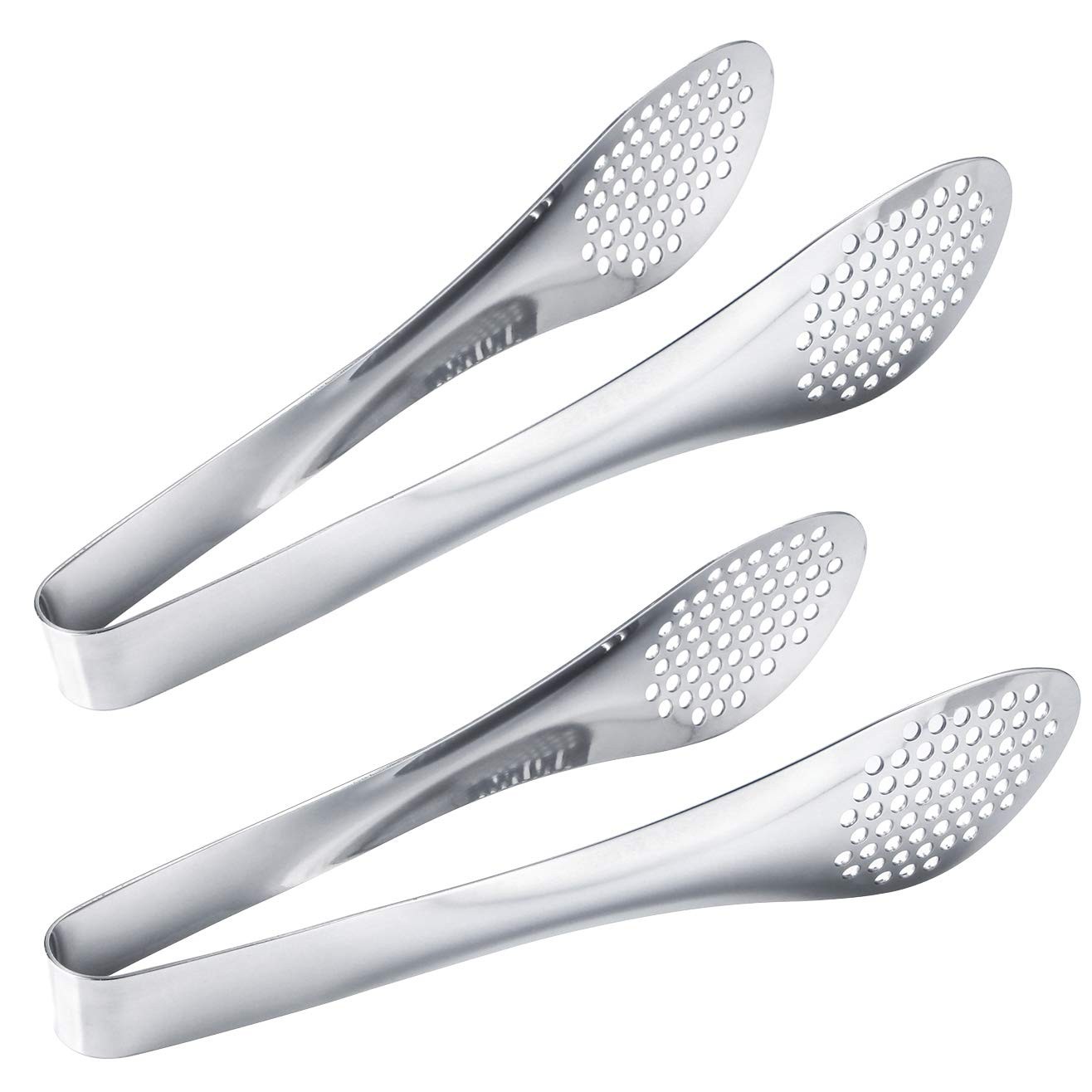 Set of 2 9 inch Buffet Tongs Stainless Steel Food Serving Tongs Salad