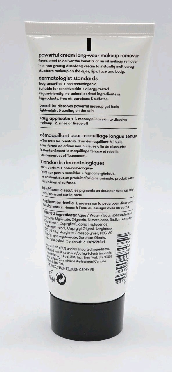 Dermablend Professional Makeup Dissolver Face & Body Makeup Remover 3.4 Fl Oz