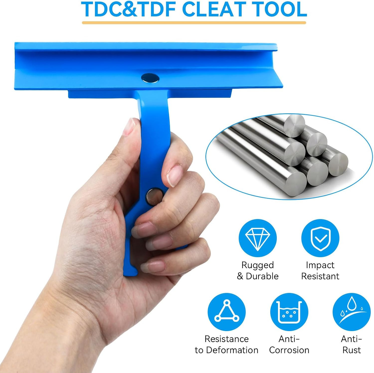 Magnetic PPC & PPF Clips/Cleat Tool for HVAC Ductwork - 4" Magnetic Tdc &Tdf Cli