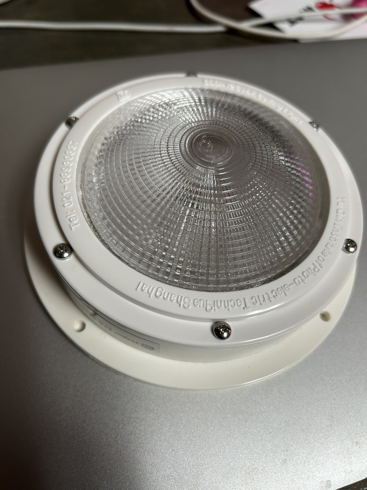 CDD12 White Interior Boat Cabin Cockpit Light 12v 15w