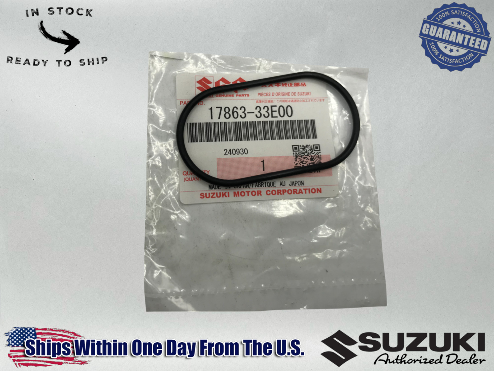 Suzuki OEM O RING CYLINDER WATER CONNECTOR 1996-05 GSX-R750 GSX-R600 17863-33E00