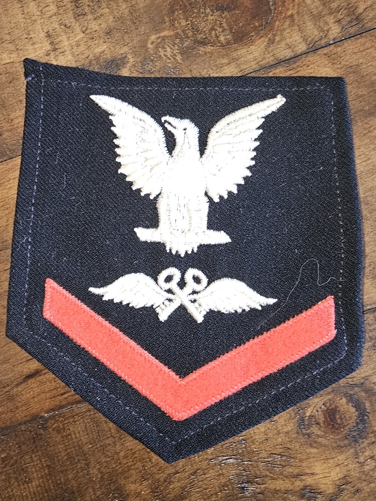 WWII USN Navy 3rd Class Aviation Storekeeper Rate Chevron Patch L@@K!!!