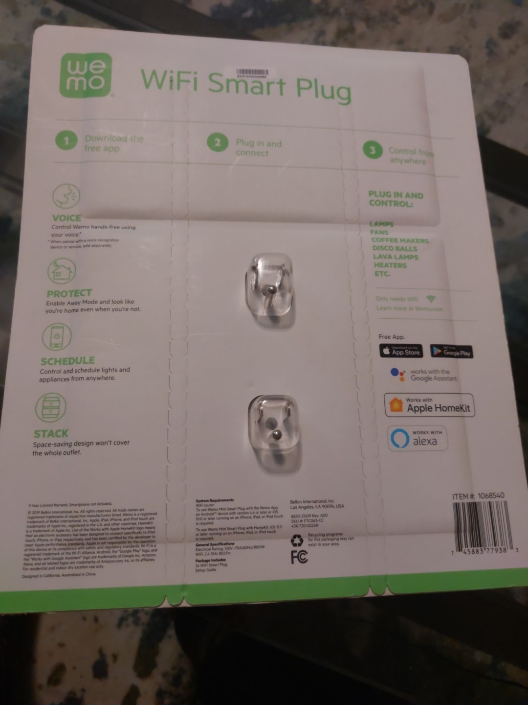 Wemo WiFi Smart Plug