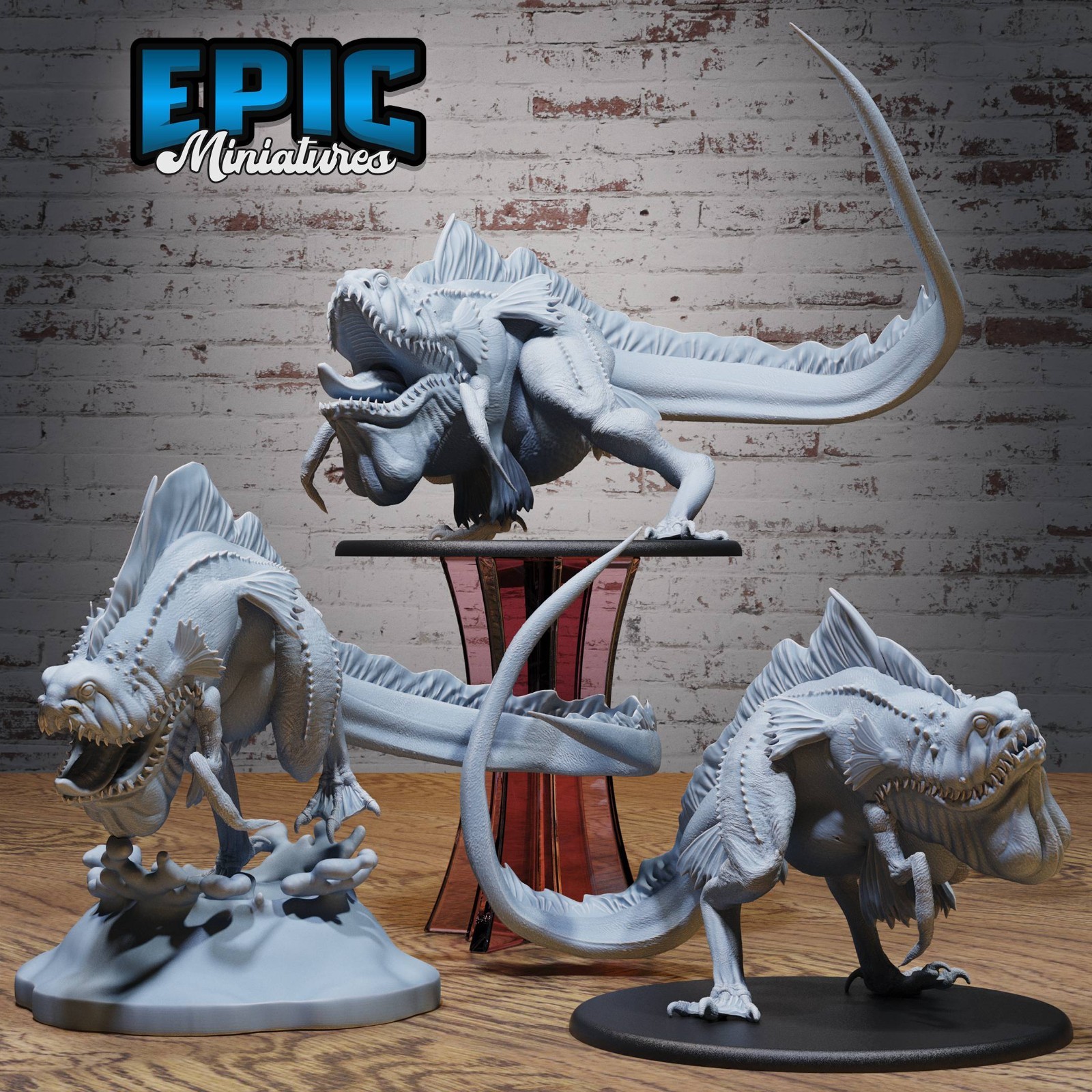 Epic Miniatures | DEEP SEA LIZARD | Fantasy 28-32mm DnD Ocean Miniature