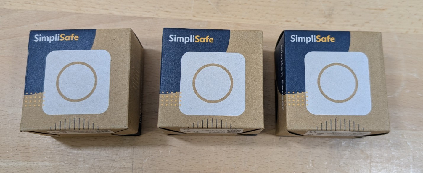 3x NEW Simplisafe MOTION SENSOR White CA001 (Latest Model) Lot