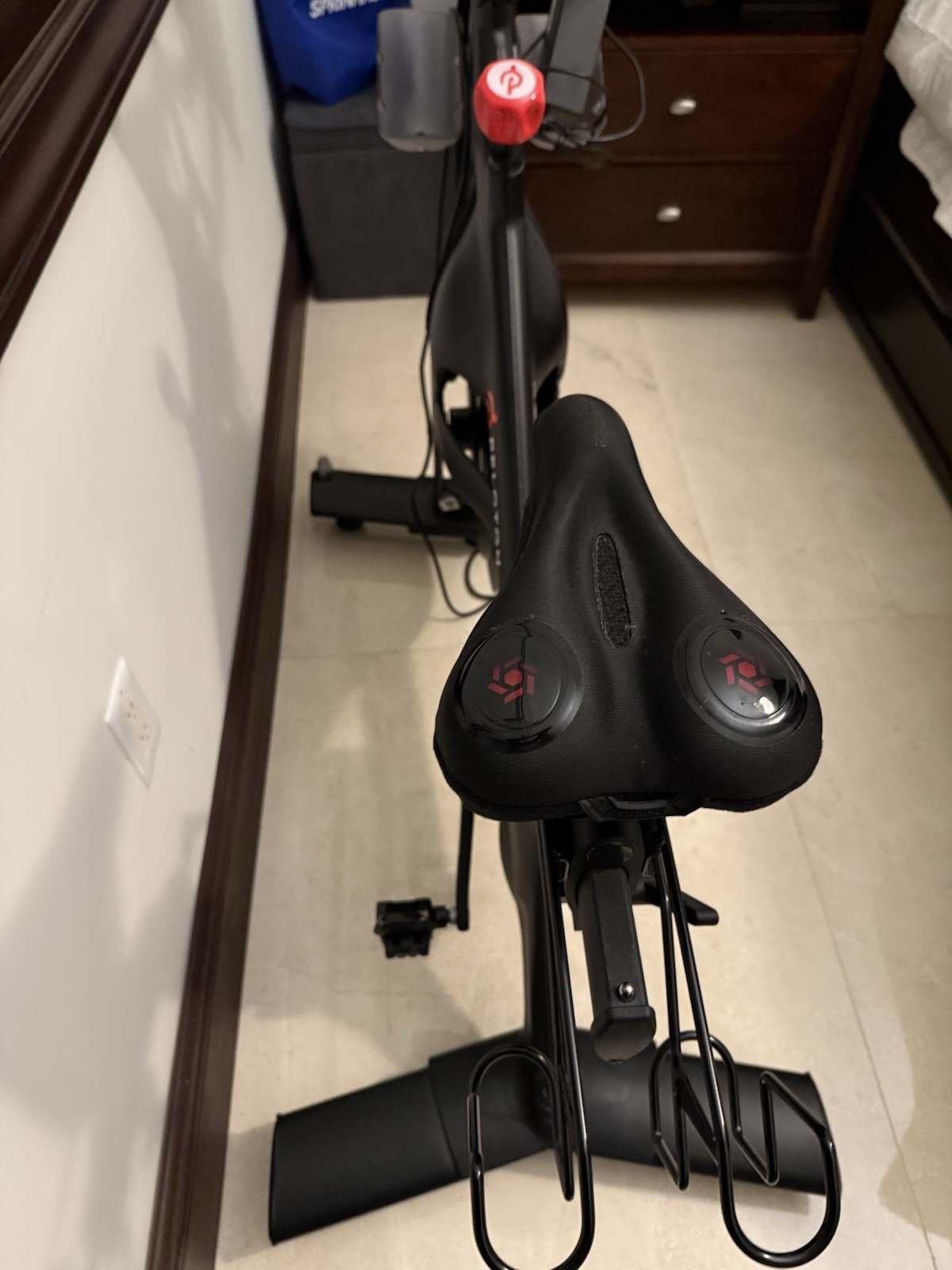 Peloton Exercise Bike Black Touchscreen Display Magnetic Resistance