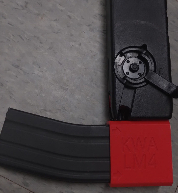 KWA LM4 GBBR Airsoft Odin Speedloader Adapter (Red)