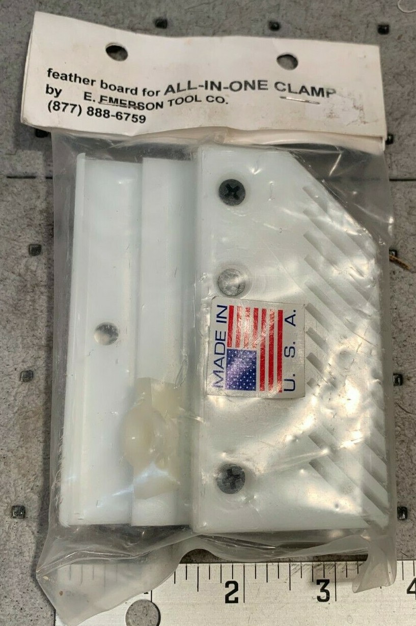 E. Emerson Tool Co All in One Clamp Feather Board New in Package