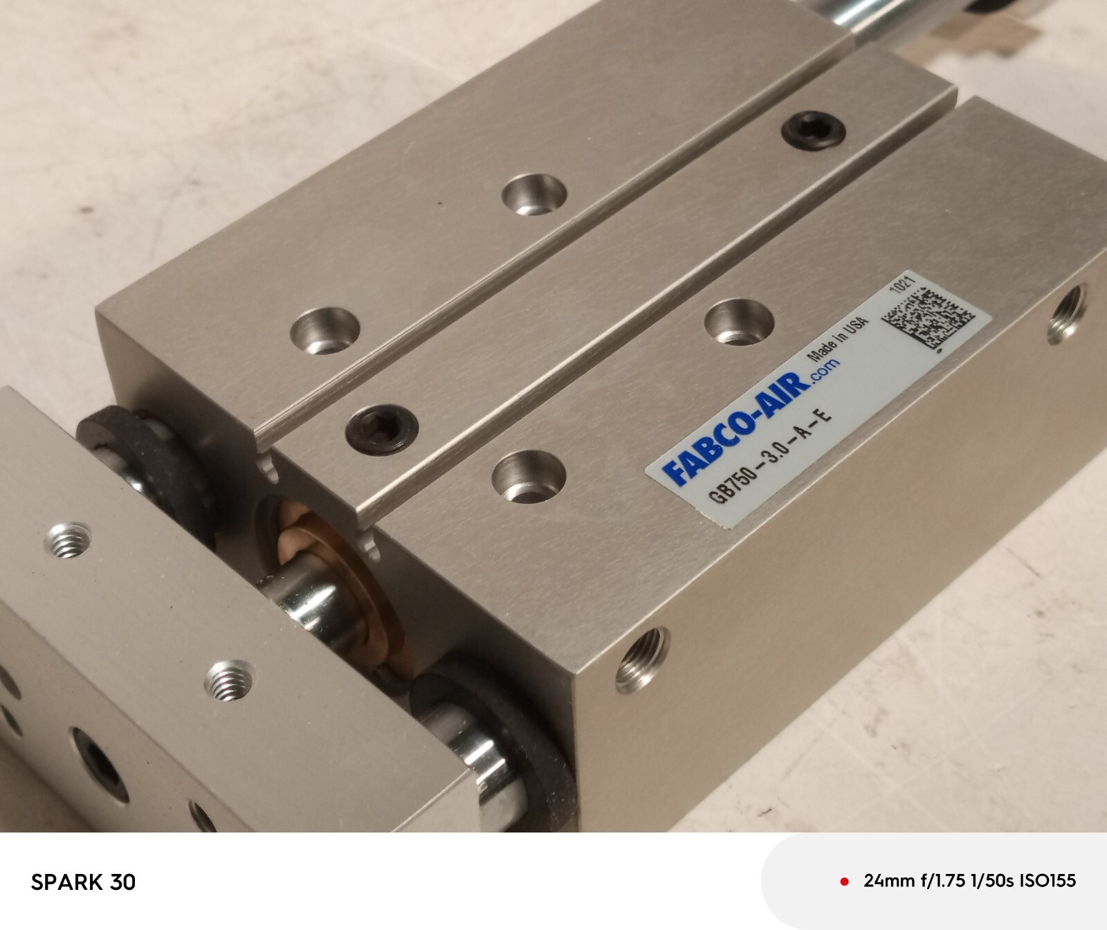 Fabco GB750-3.0-A-E Linear Slide, Interchangeable Block Style Thruster, 3" Str.