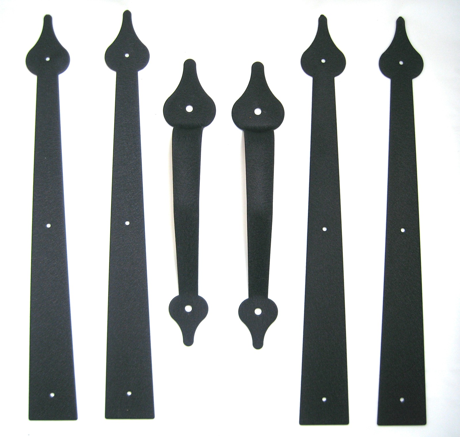 Decorative Garage Door Carriage House Hardware ( 2 Sets) - Stamped Steel
