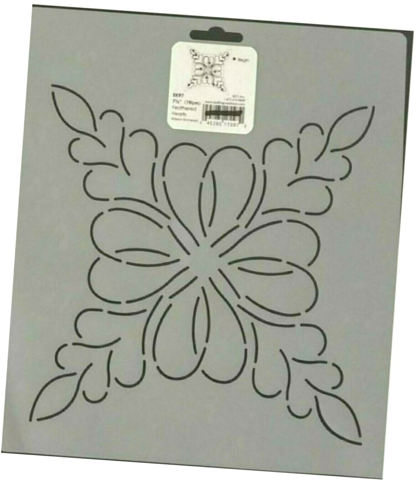 Quilting Stencil Floral Heart Feather Quilt Patterns Block Plastic Templates