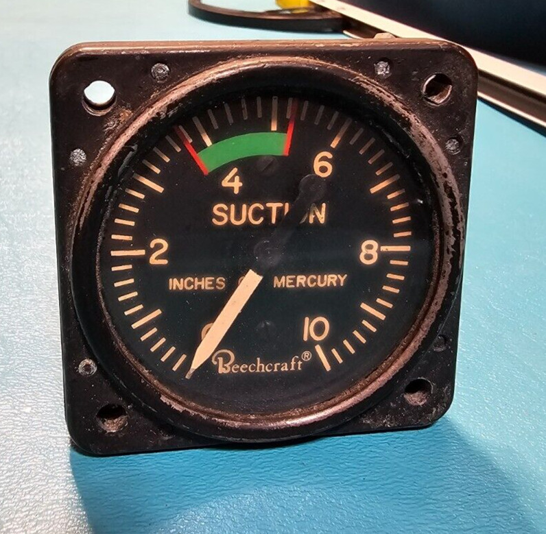 Standard Precision, Inc. Beechcraft Suction Gauge P/N: 50-384042-1