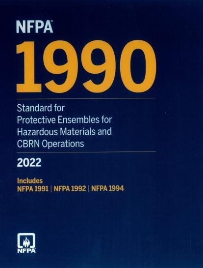 NFPA 1990: Protective Ensembles for Hazardous Materials 2022 PAPERBACK USA ST