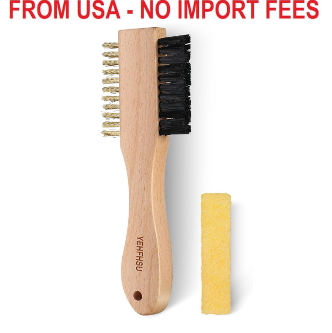 2-Piece Suede Brush and Suede Eraser, Suede Cleaner Kit, Suede Brush for Shoes E