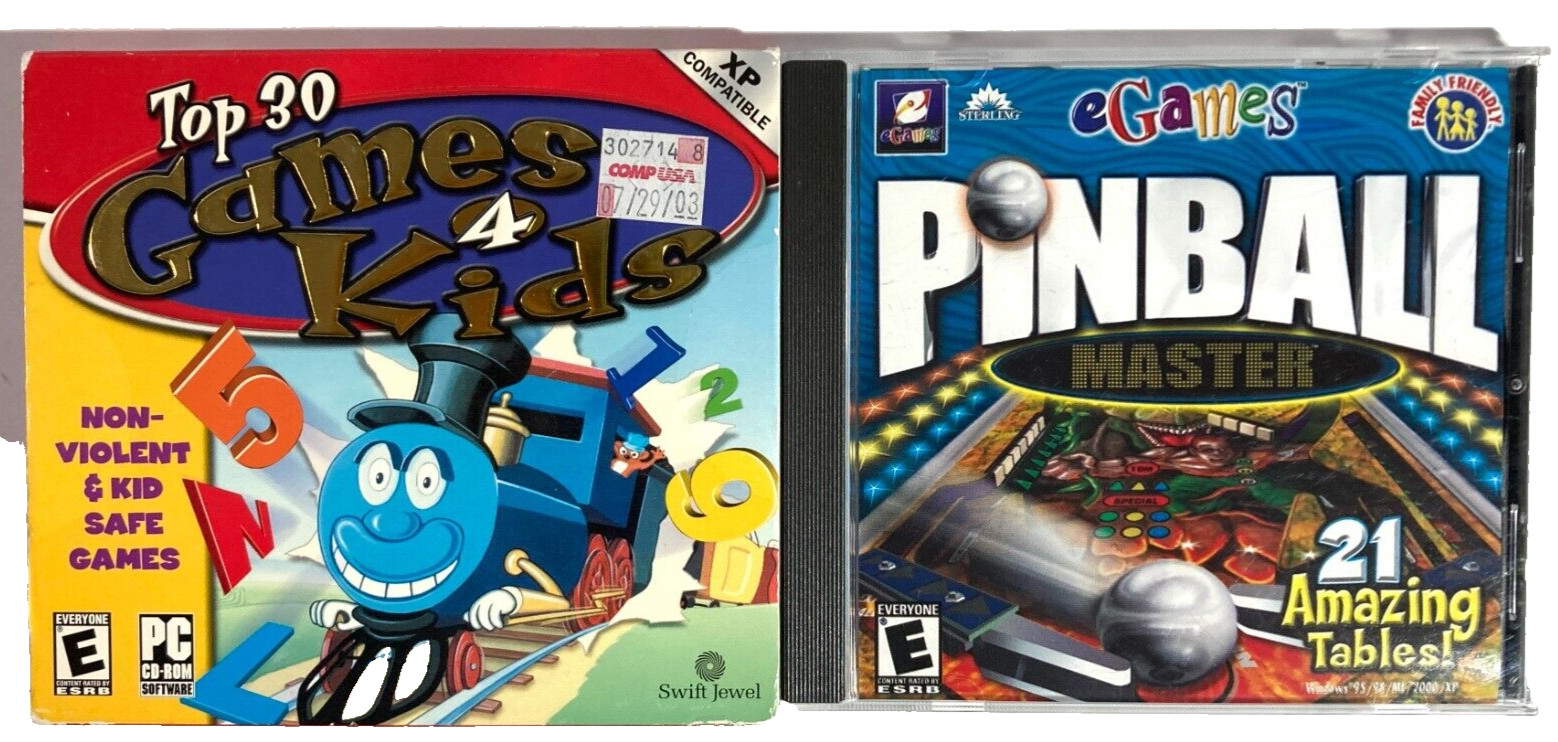 Top 30 Games 4 Kids EGames Pinball Master Family Friendly 2 PC CDROM PC Windows