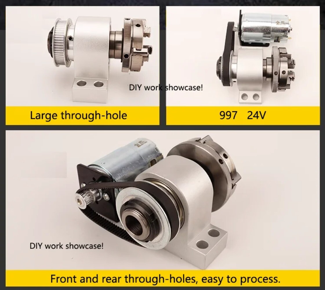 50/65/80 Chuck Spindle Assembly, Self-made Mini Lathe, Buddha Bead Machine