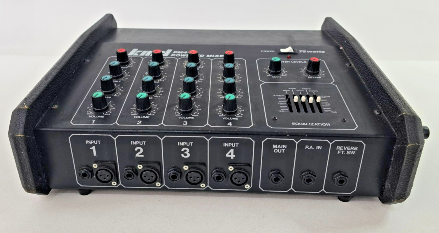 Vintage KMD Powered Mixer Amplifier Model PM4-75 Tested / Works